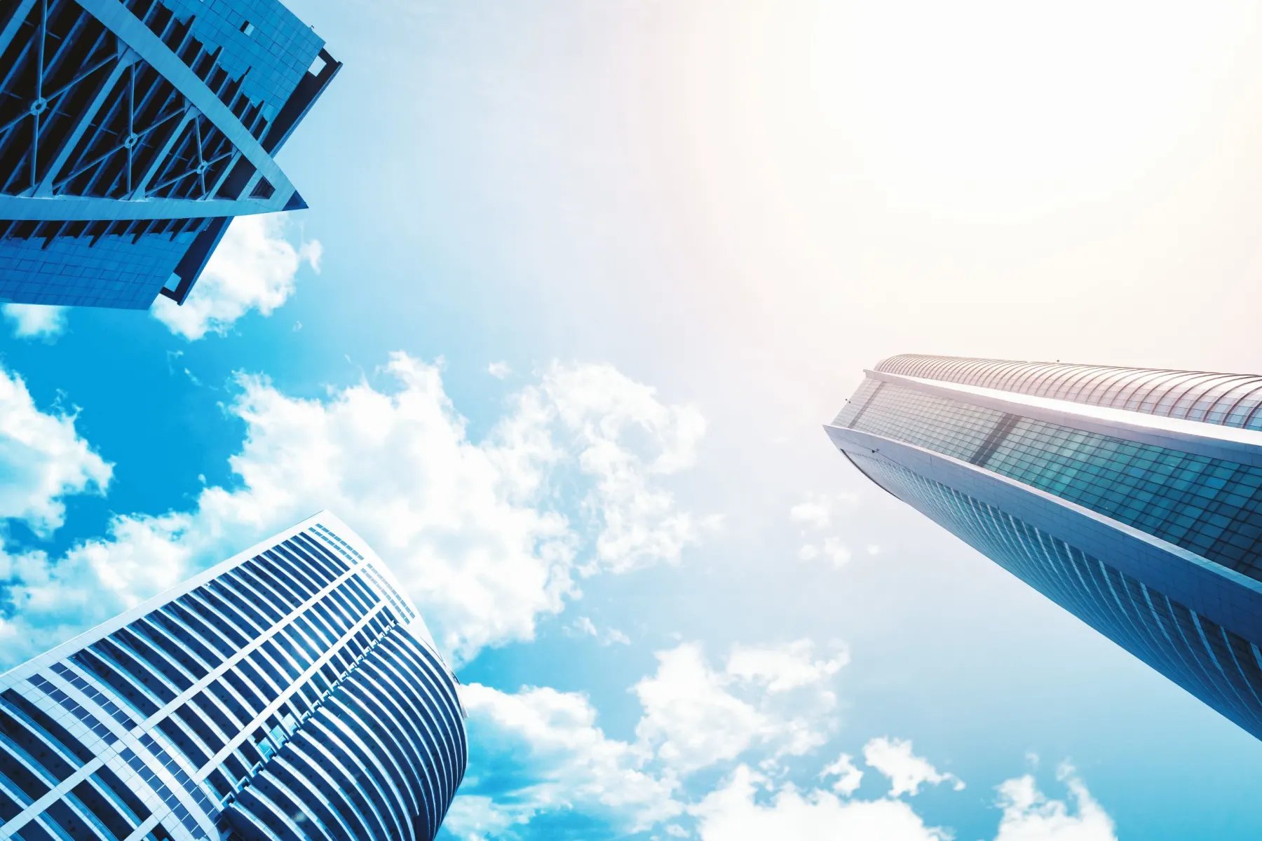 buildings with clouds