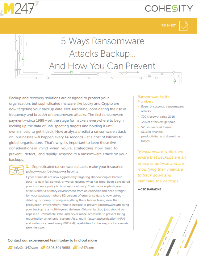 5 ways ransomware attacks backup